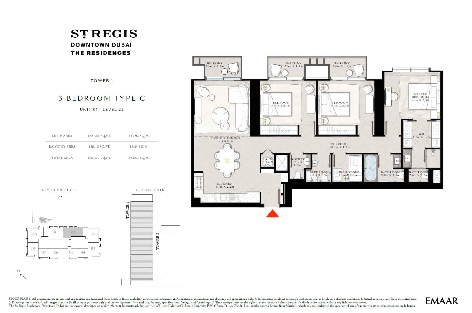 3 Bed Type C — 01 Layout