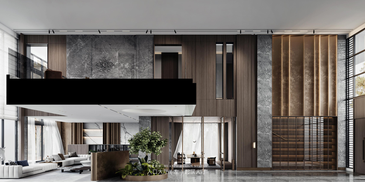 District One double-height entrance hall
